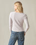 Women's Luxe Rib Square Neck Cardigan - Ashes of Roses